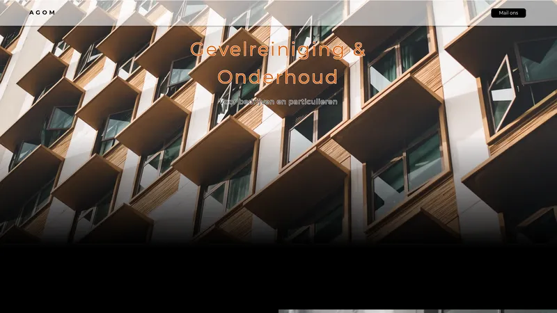 Website van AGOM Gevelonderhoud