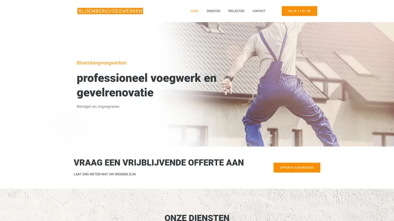 Website van bloembergvoegwerken