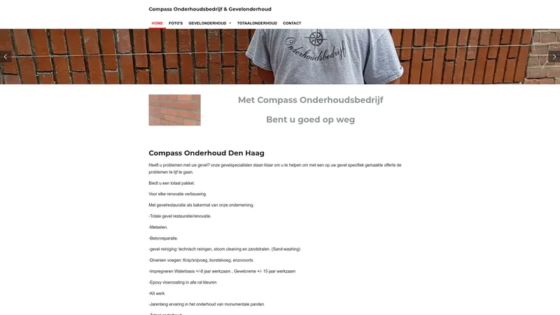 Website van Compass-onderhoud