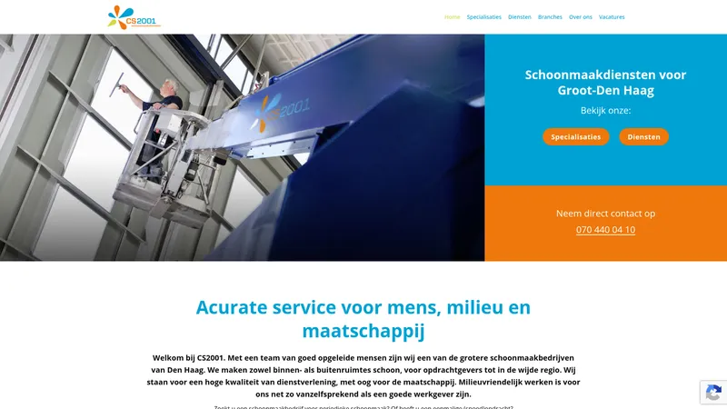 Website van CS2001 B.V