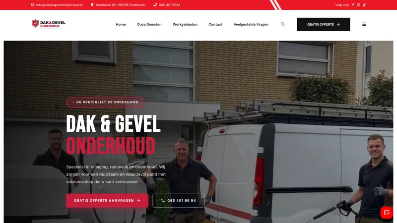 Website van Dakengevelonderhoud