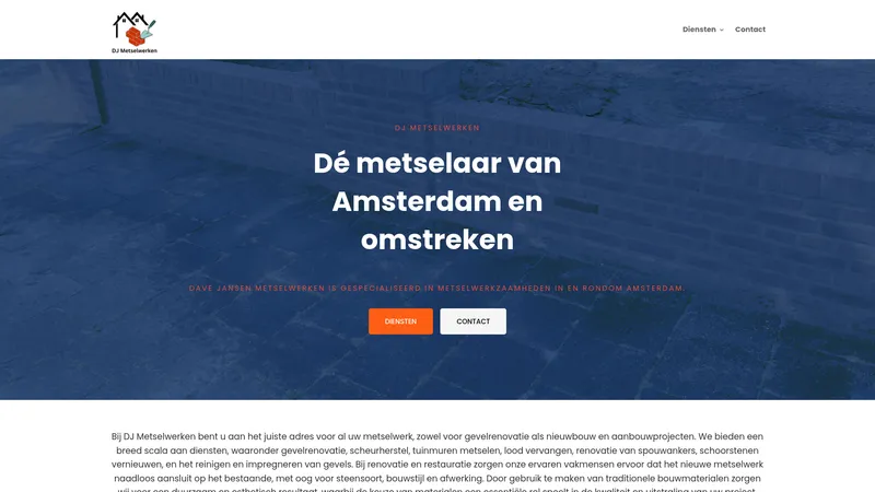 Website van DJ Metselwerken