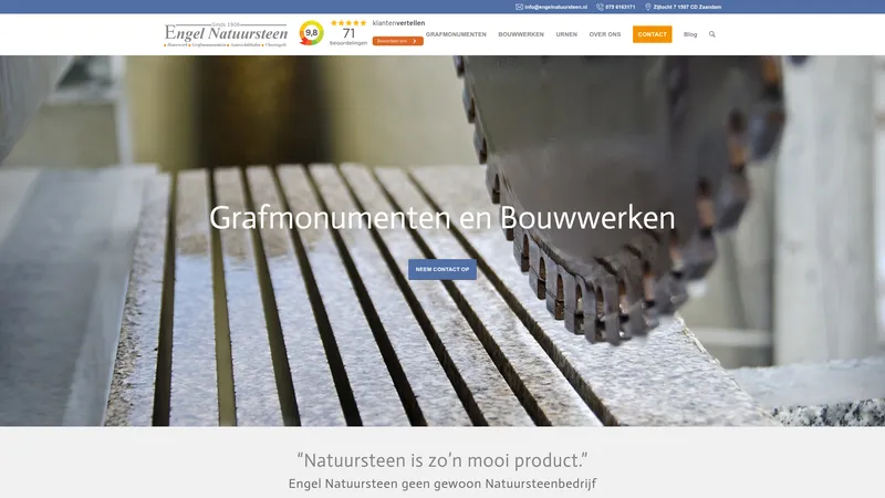 Website van engelnatuursteen