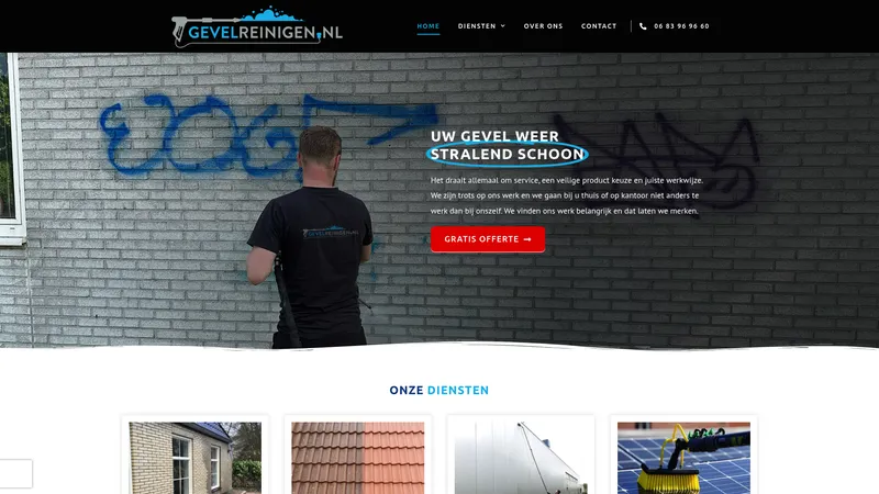 Website van Gevelreinigen.nl