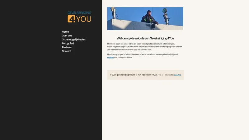 Website van Gevelreiniging 4You