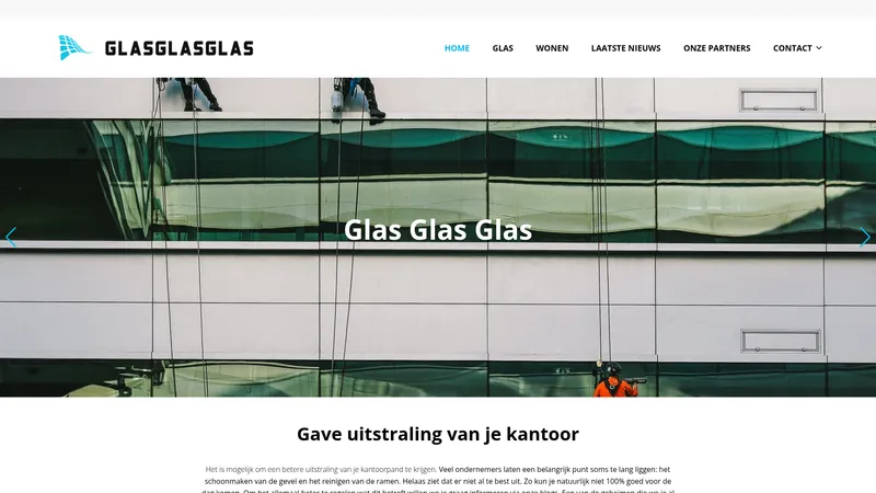 Website van glasglasglas