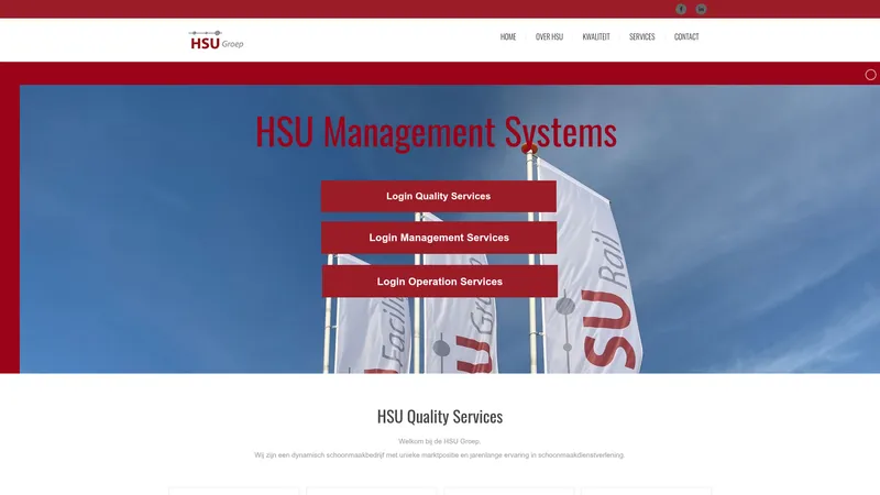 Website van HSU Management Systems