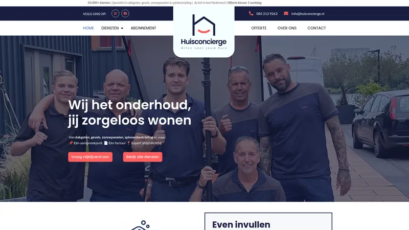 Website van Huisconcierge