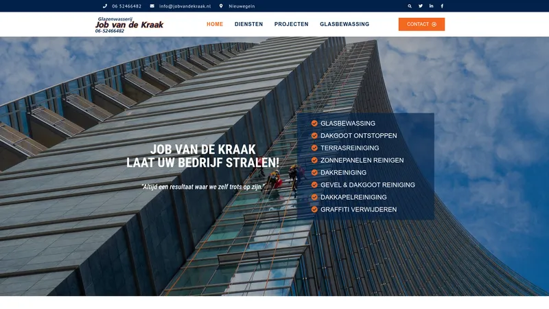 Website van Job van de Kraak
