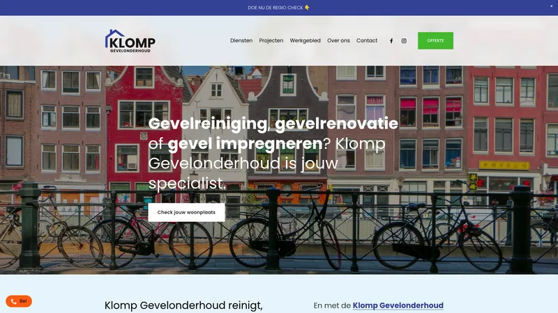 Website van Klomp Service