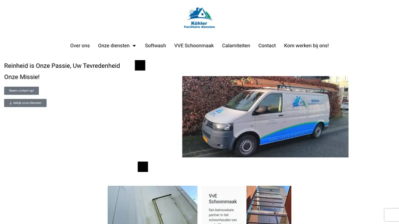 Website van Kohler diensten