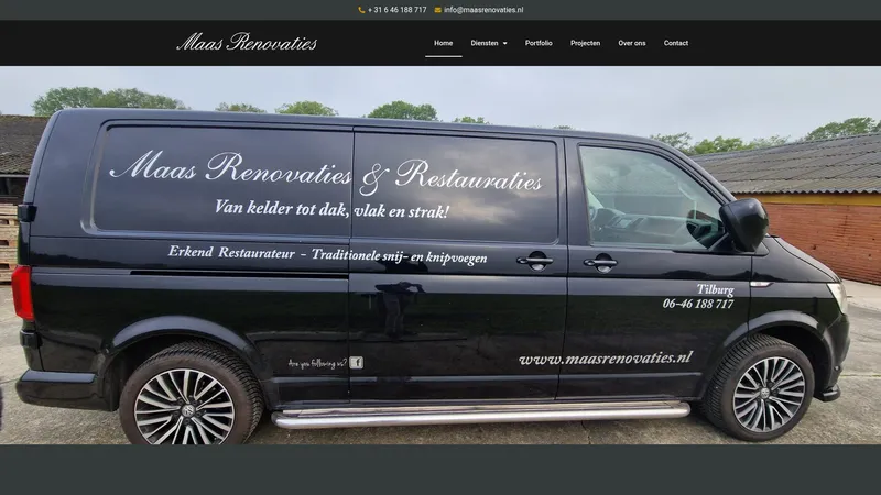 Website van Maas Renovaties