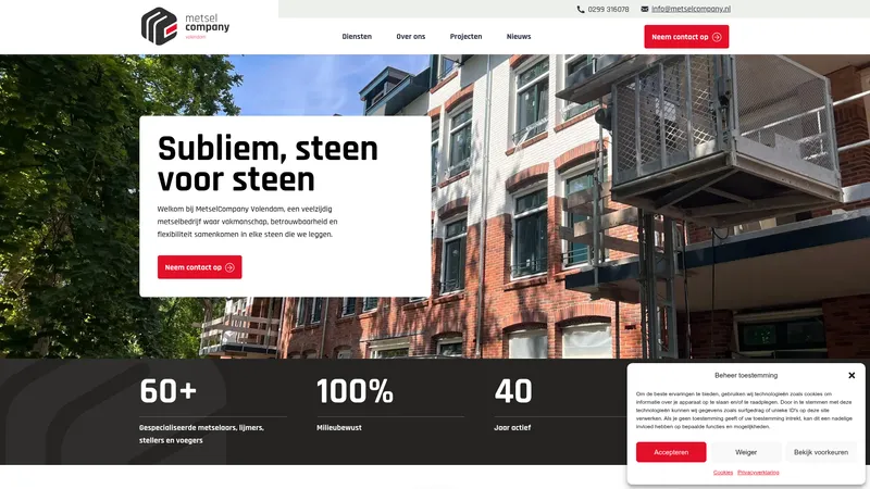 Website van Metselcompany