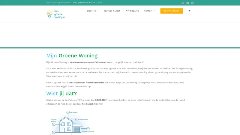 Website van Mijn groene woning