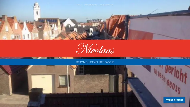 Website van Nicolaas Beton en Gevel Renovatie