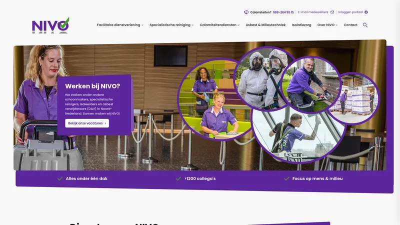 Website van NIVO Groep