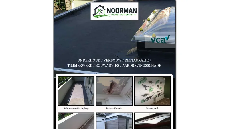 Website van Noorman Dienstverlening