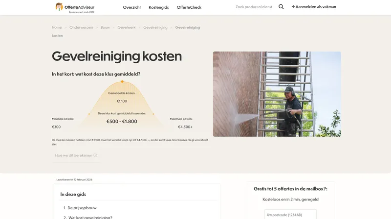 Website van OfferteAdviseur