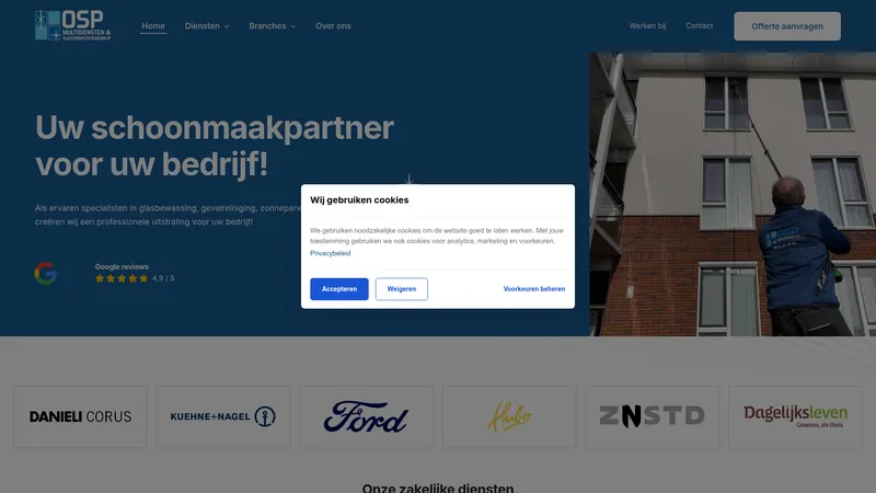 Website van OSP Multidiensten