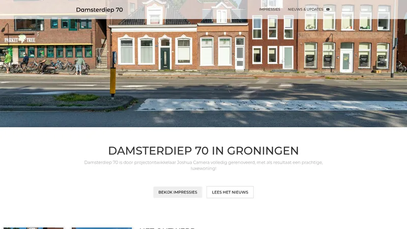 Website van PEX Real Estate
