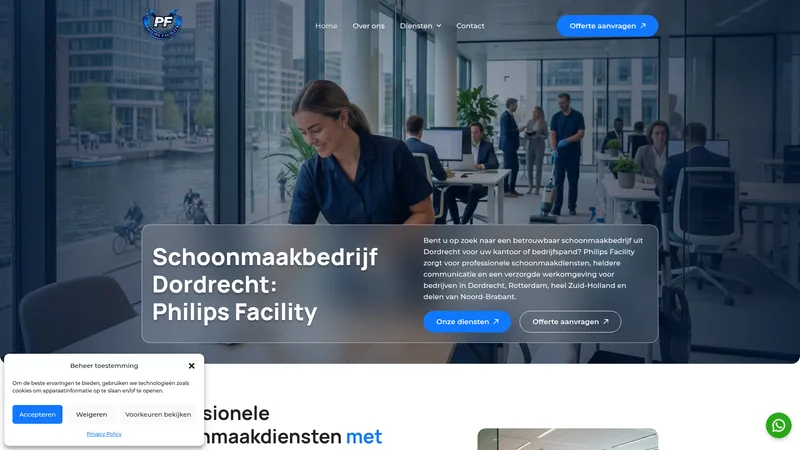 Website van Philips Dienstverlening