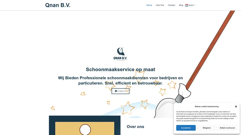 Website van Qnan B.V