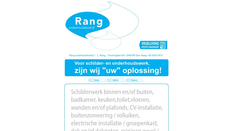 Website van Rang-onderhoud