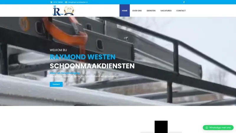 Website van Raymond Westen Schoonmaakdiensten