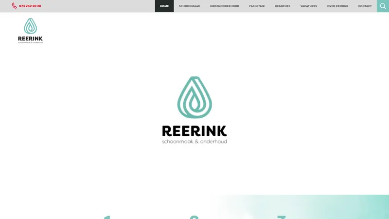 Website van Reerink schoonmaak & onderhoud B.V.