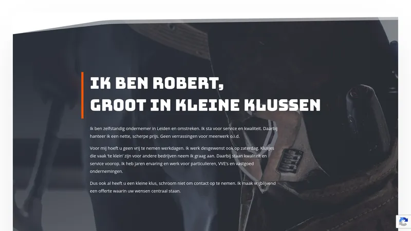 Website van Ro's Klussen