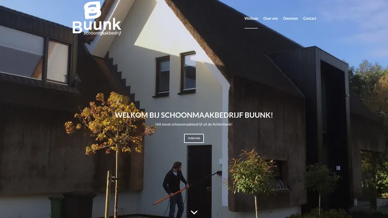 Website van Schoonmaakbedrijf Buunk
