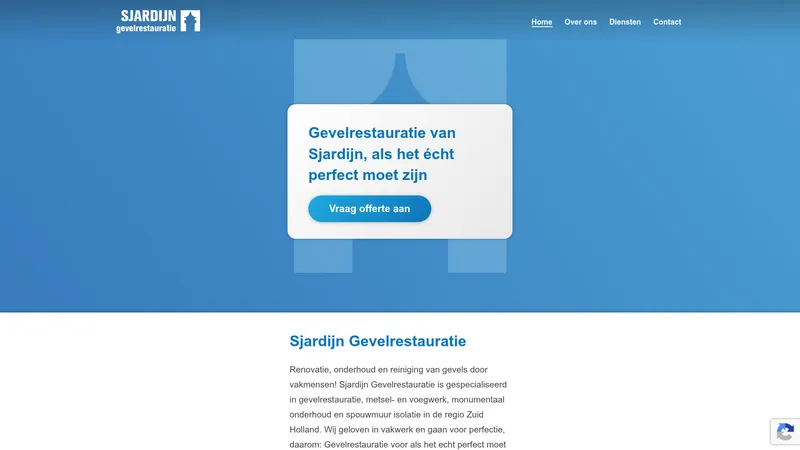 Website van Sjardijn Gevelrestauratie