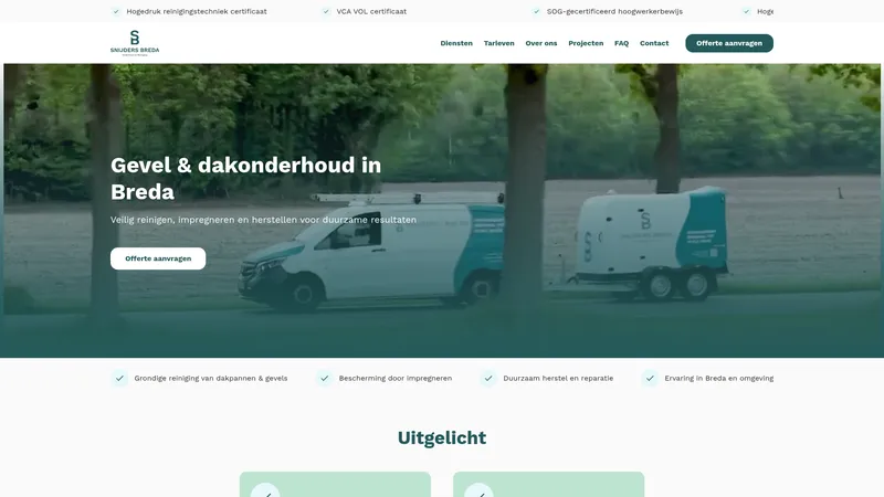 Website van Snijders Breda