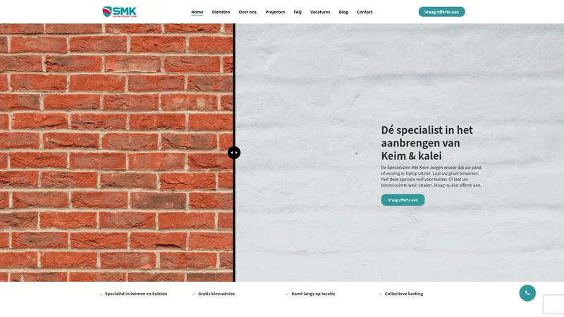 Website van Specialisten met keim
