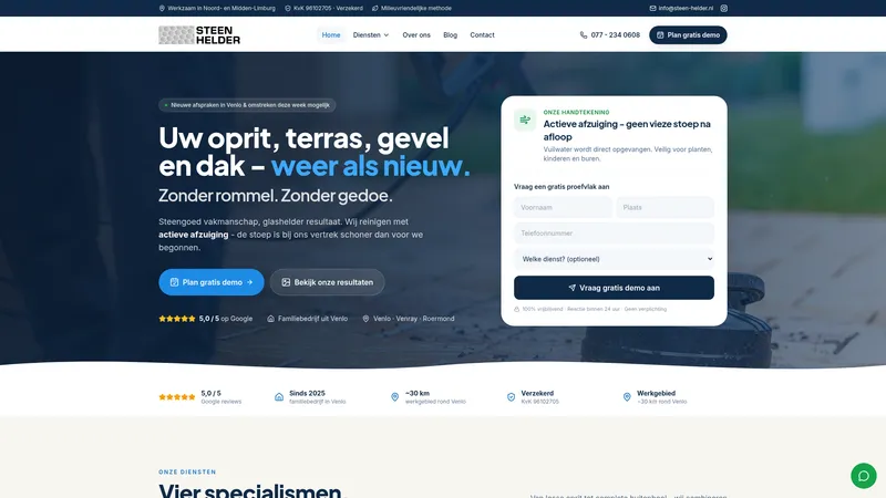Website van steen helder