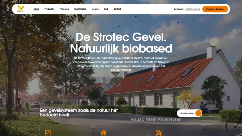 Website van Strotec B.V