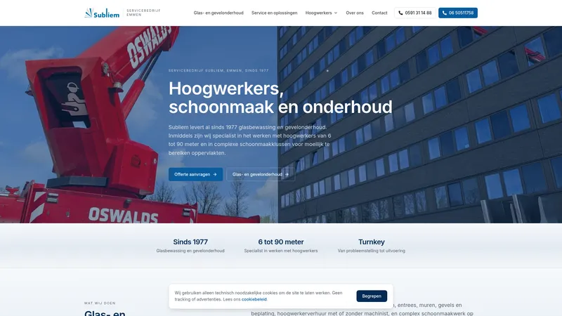 Website van Subliem