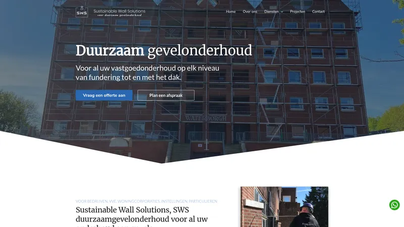 Website van SWS B.V