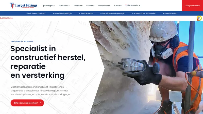 Website van Target Fixings