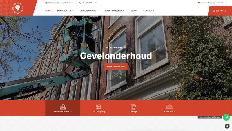 Website van Totaalwerken.nl