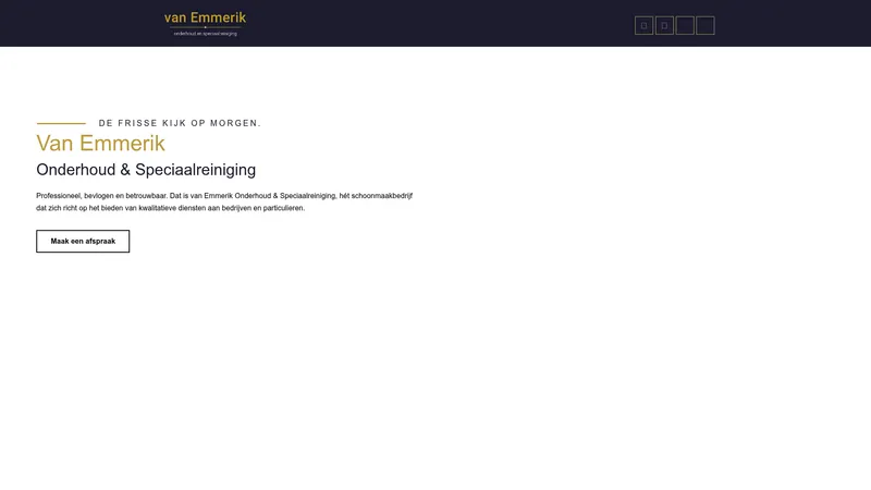 Website van Van Emmerik Onderhoud & Speciaalreiniging