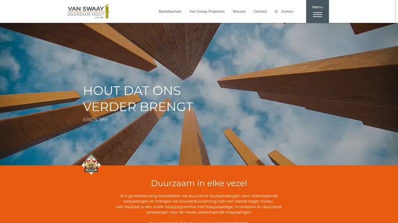 Website van Van Swaay