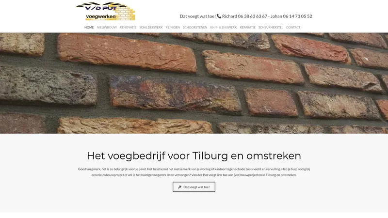 Website van Vanderputvoegwerken