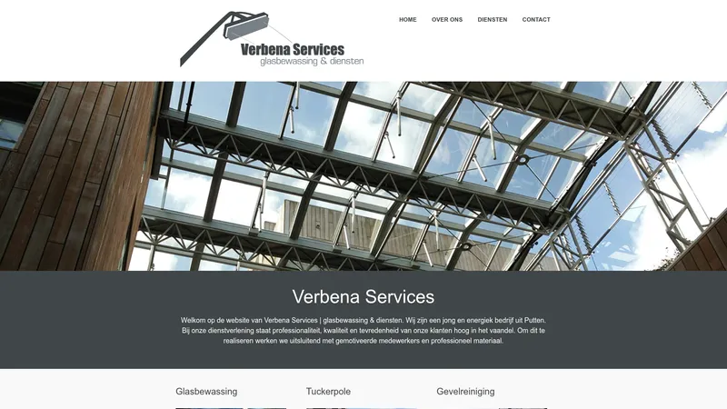 Website van Verbena Services
