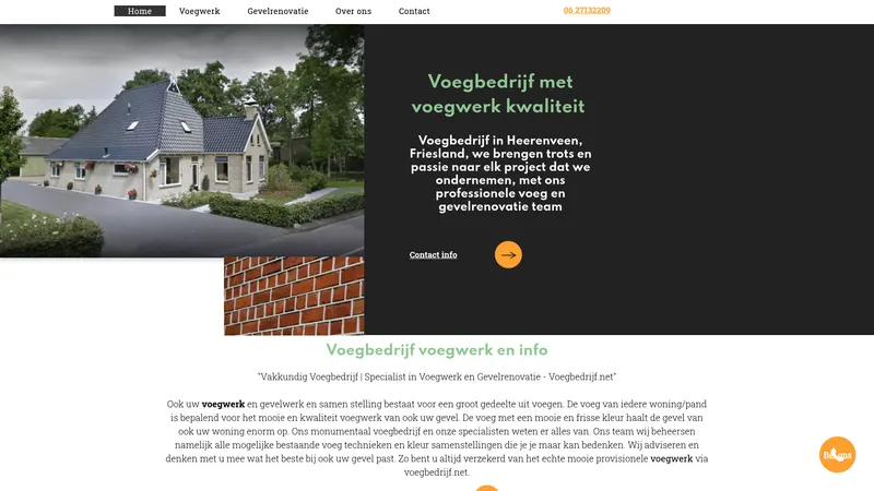 Website van Voegbedrijf