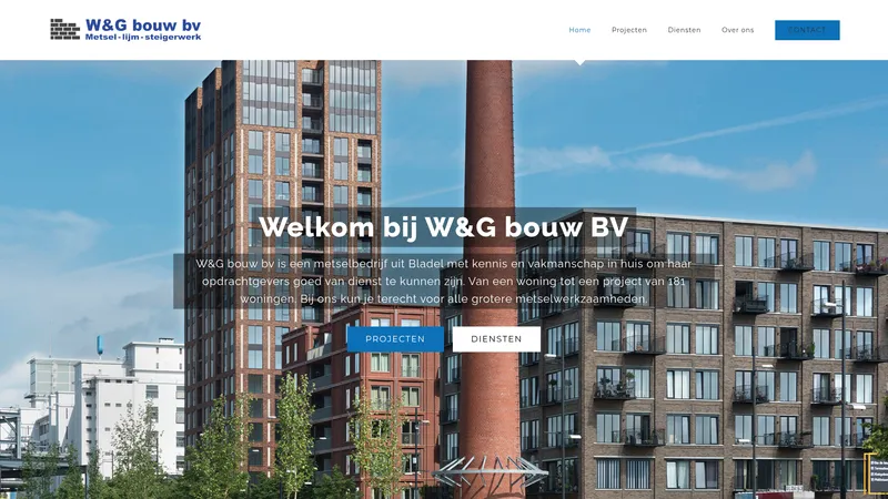 Website van W&G bouw BV