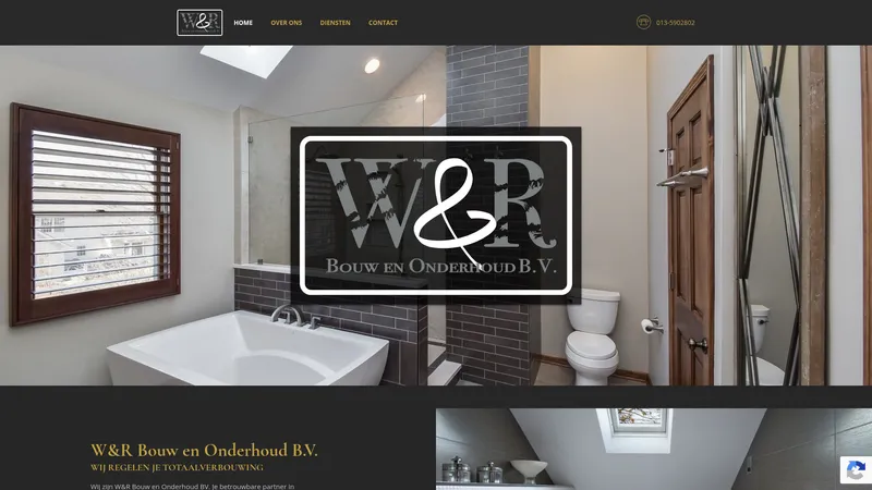 Website van W&R Bouw en Onderhoud B.V.