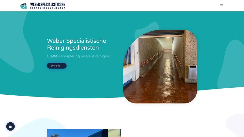 Website van Weber Specialistische Reinigingsdiensten