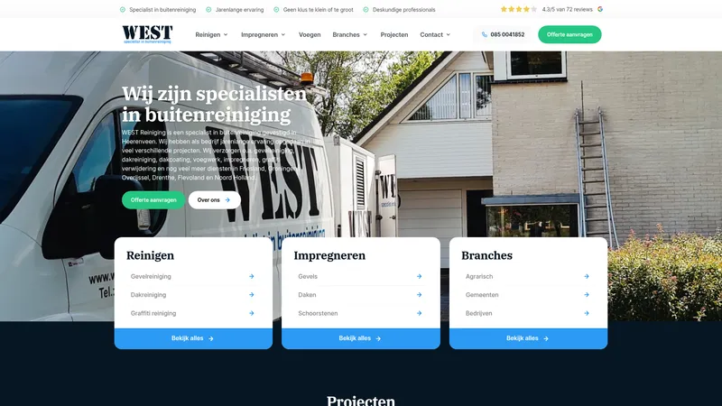 Website van Westreiniging