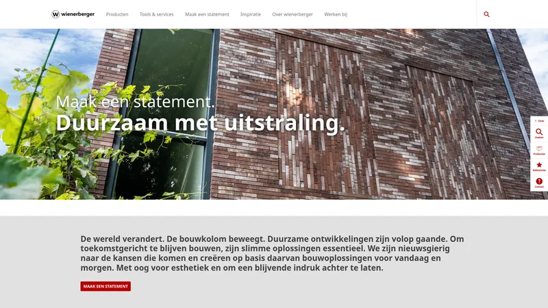 Website van Wienerberger Group